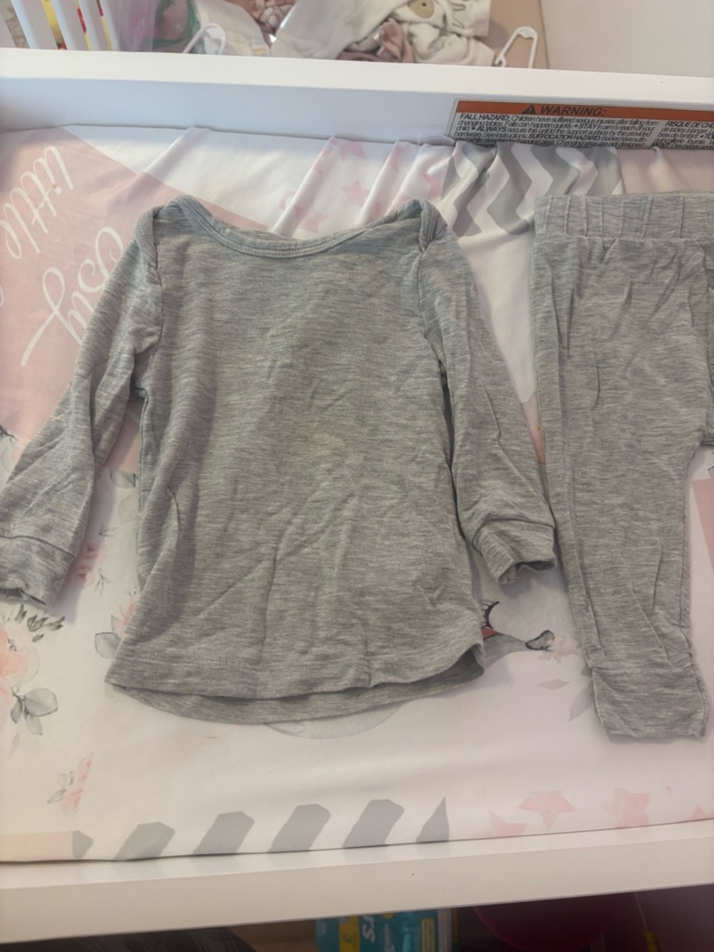 Carter's Light Gray Baby Matching Set